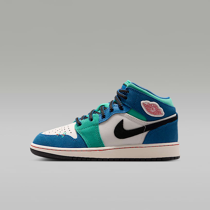 Air Jordan 1 Mid Big Kids' Shoes. Nike.com Air Jordan 1 Mid Big Kids' Shoes. Nike.com